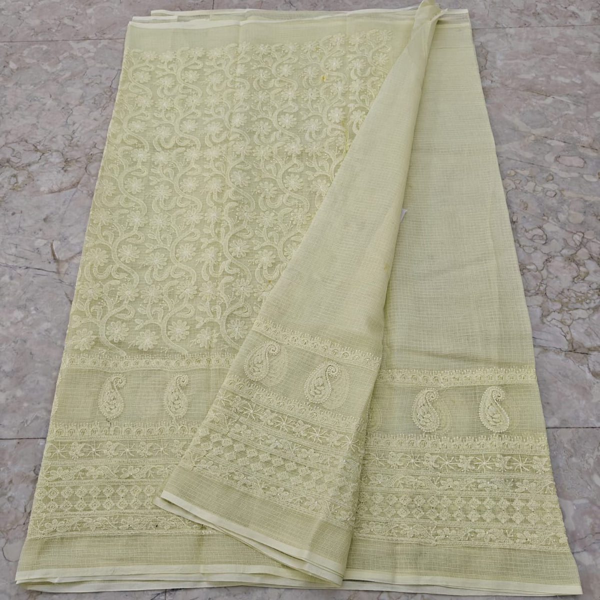 Pure Cotton Kota Saree with Embroidery Work