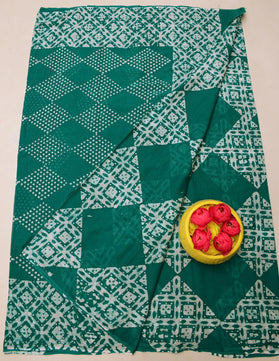 Pure Mulmul Cotton Hand Batik Saree