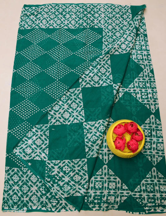 Pure Mulmul Cotton Hand Batik Saree