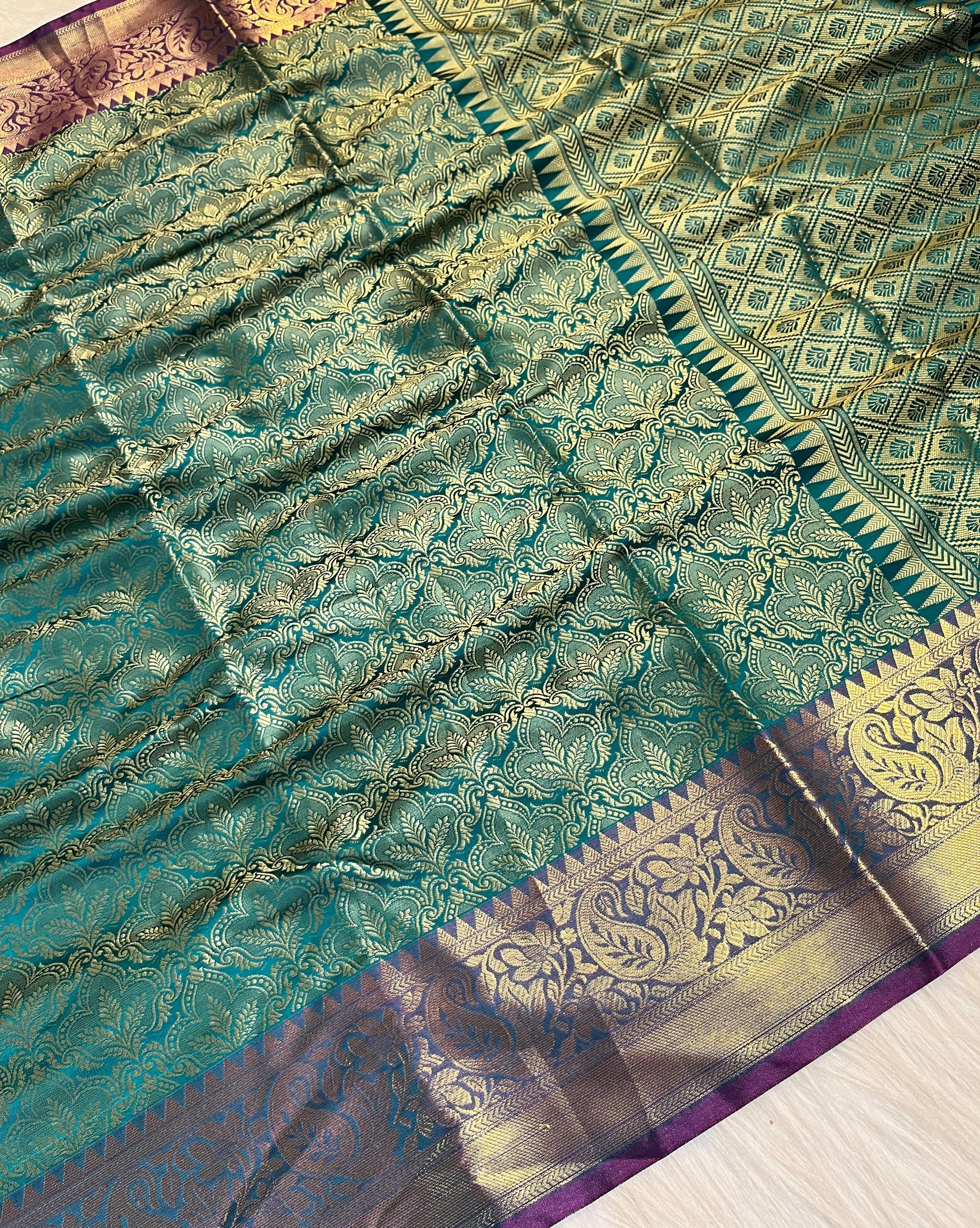 Katan Brocade Zari Tanchoi Saree