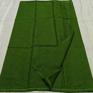Kota Doria Saree with Crochet Lace