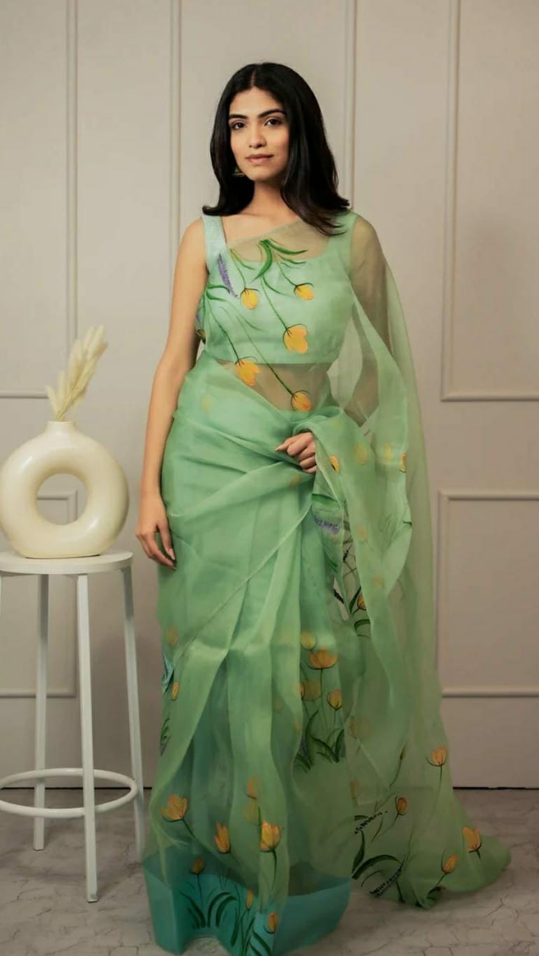 Pure Organza Silk Saree