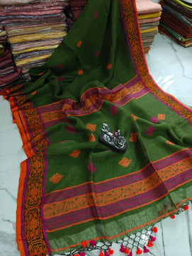 Pure Jamdani Linen Saree