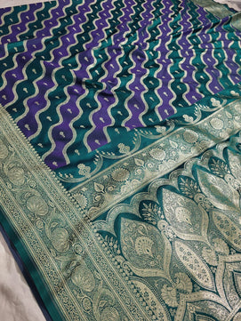 Banarasi Handloom Mashru Rangkat Katan Soft Silk Saree