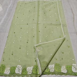 Cotton Kota Embroidery Work Saree