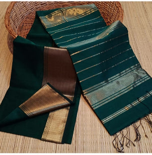 Mangalagiri Saree with Beautiful Copper Border