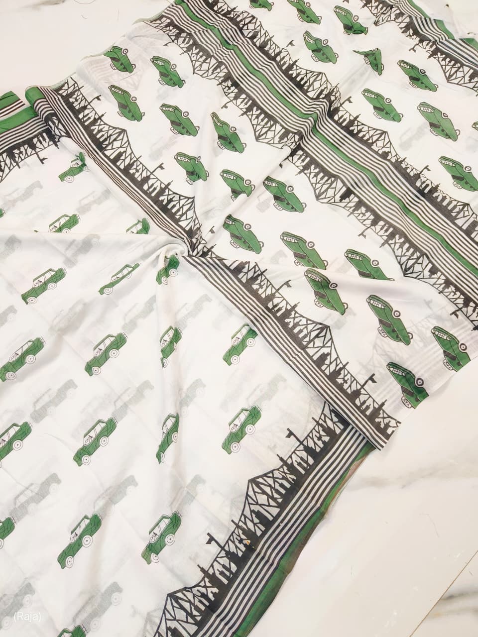 Pure Cotton Hand Block Print Saree