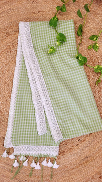 Mulmul Cotton Check Saree