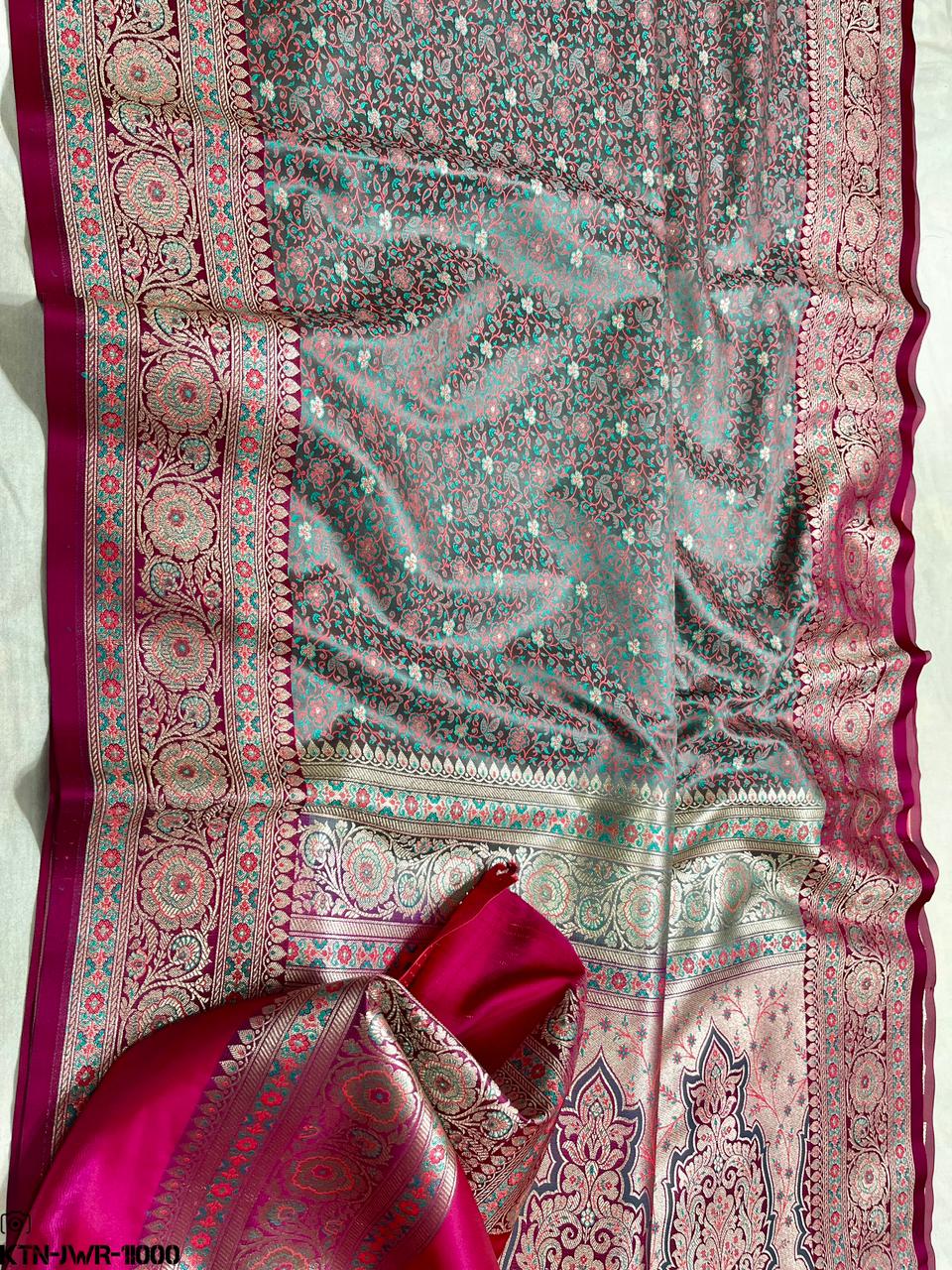 Banarasi Katan Jamawar Silk Saree