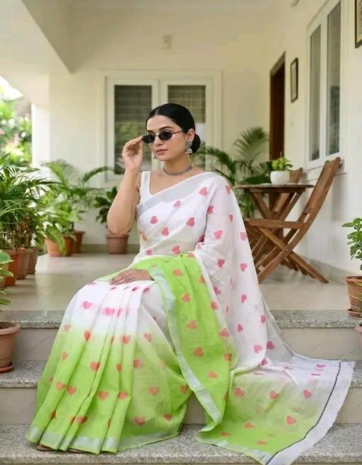 Exclusive Linen Saree