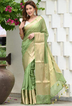 Pure Linen Saree