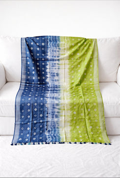 Premium Cotton Slub Shibori Saree