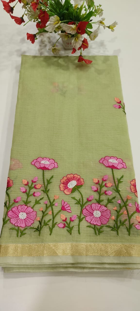 Kota Doria Silk Saree