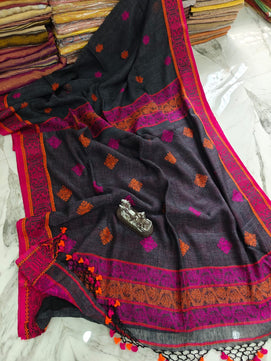 Pure Jamdani Linen Saree