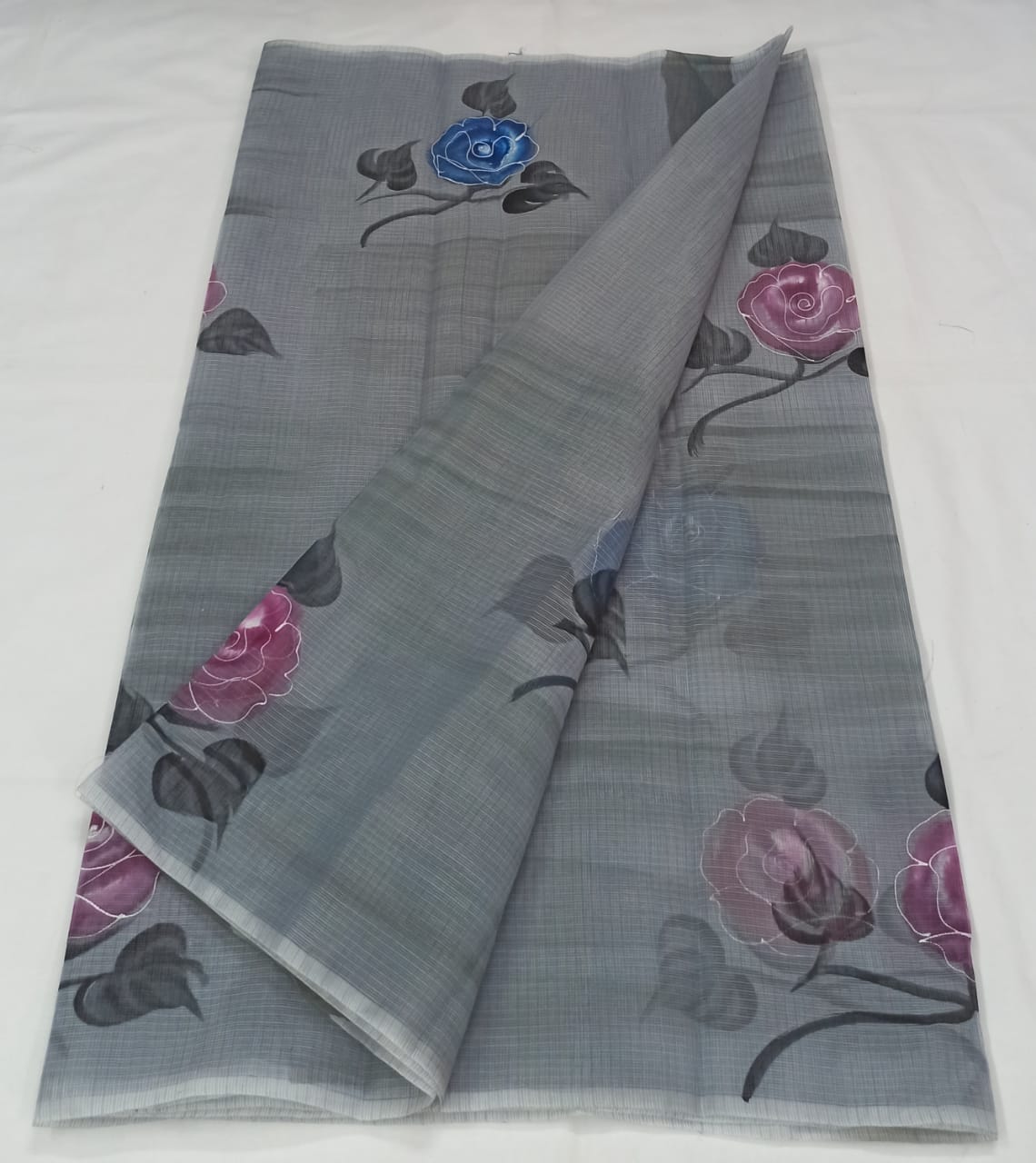 Kota Doria Hand Painting Saree