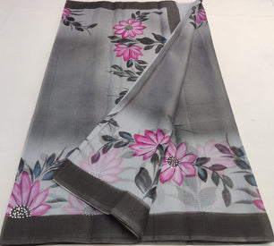 Kota Doria Hand Painted Saree