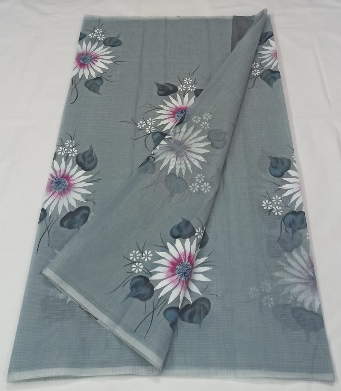 Kota Doria Hand Painting Saree