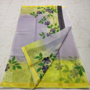 Kota Doria Hand Painted Saree