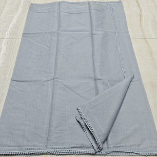 Kota Doria Saree with Crochet Lace