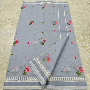 Supernet Kota Saree with Embroidery Work