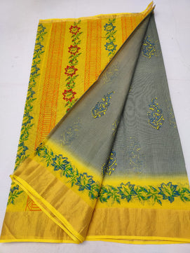 Kota Doria Hand Block Print Saree