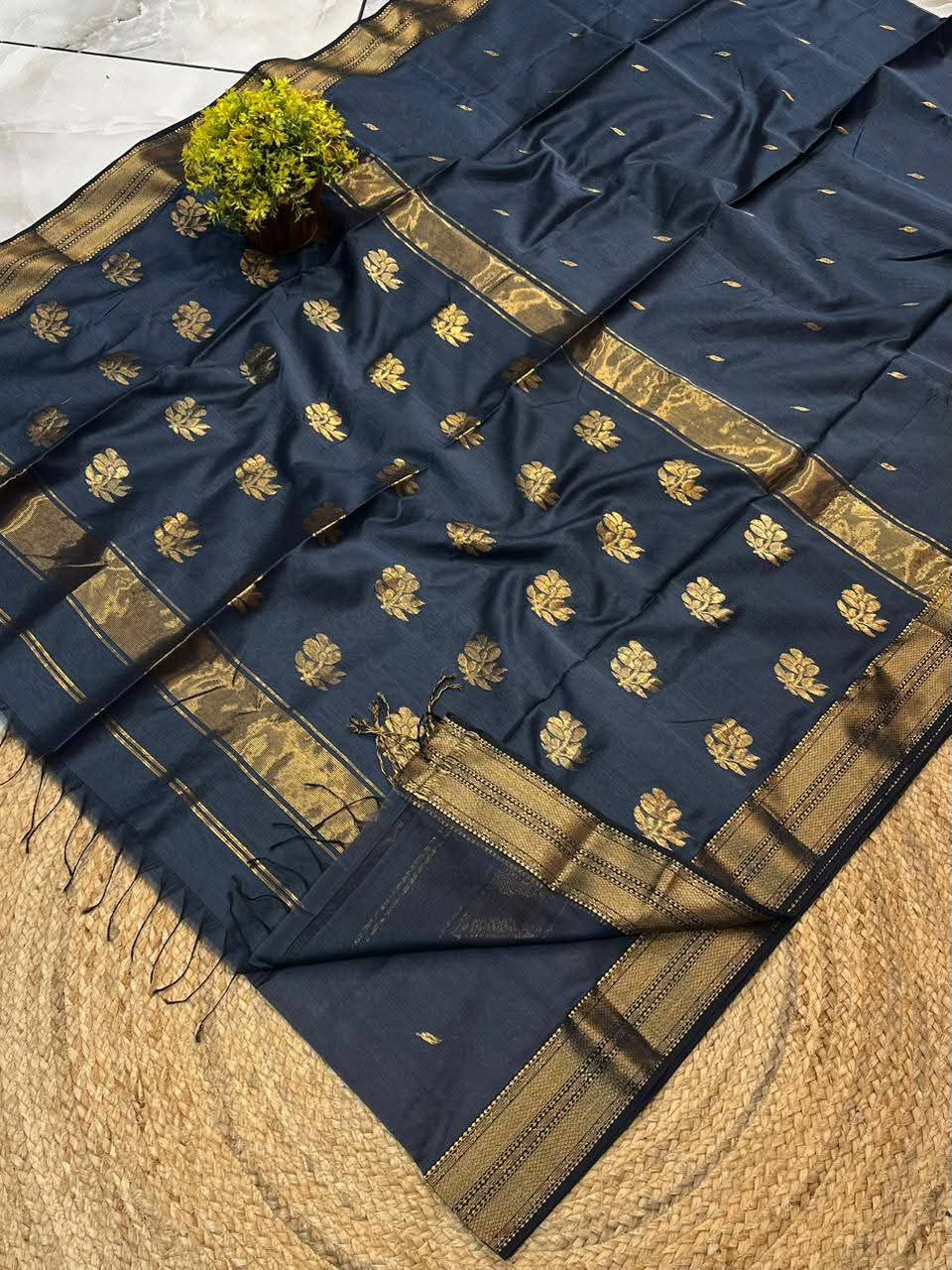 Maheshwari Cotton Silk Saree