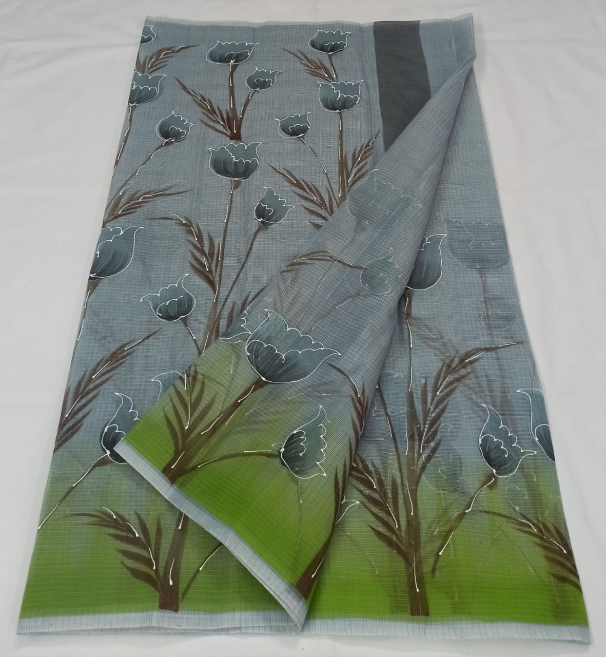 Kota Doria Hand Painting Saree