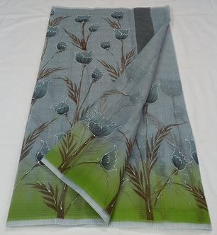 Kota Doria Hand Painting Saree