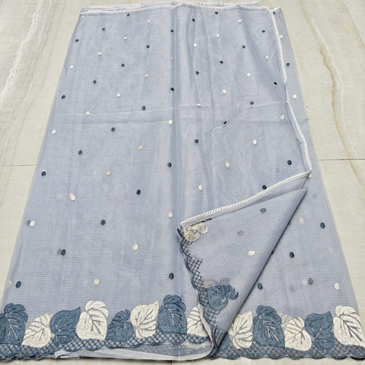 Cotton Kota Embroidery Work Saree