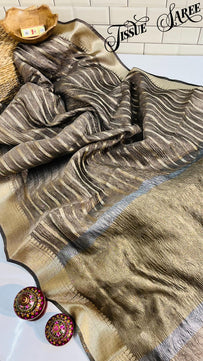 Crushed Tissue Saree