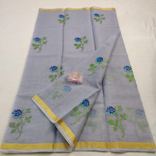Kota Doria Embroidery Saree
