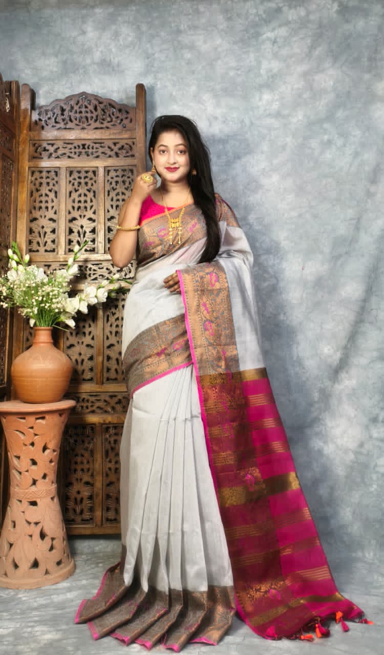 Maheshwari Cotton Silk Saree