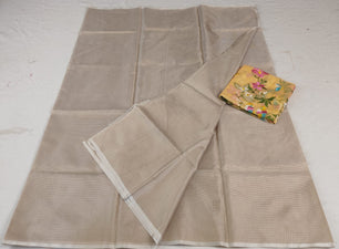 Premium Kota Doria Soft Silk Plain Saree with Embroidery