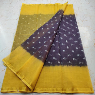 Pure Cotton Kota Doria Hand-Dyed Saree