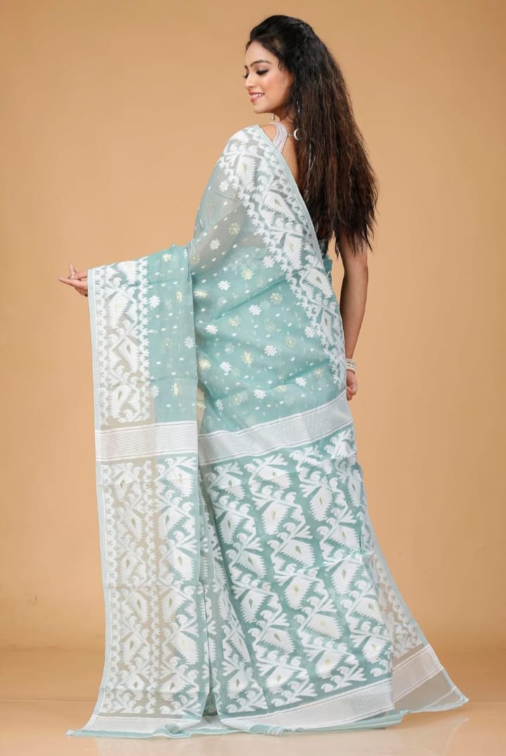 Exclusive Soft Dhakai Jamdani Saree