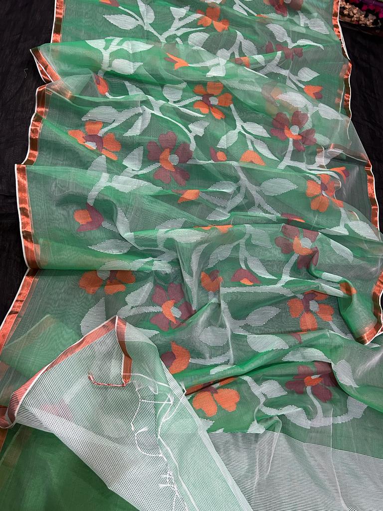 Rasome Muslin Jamdani Saree