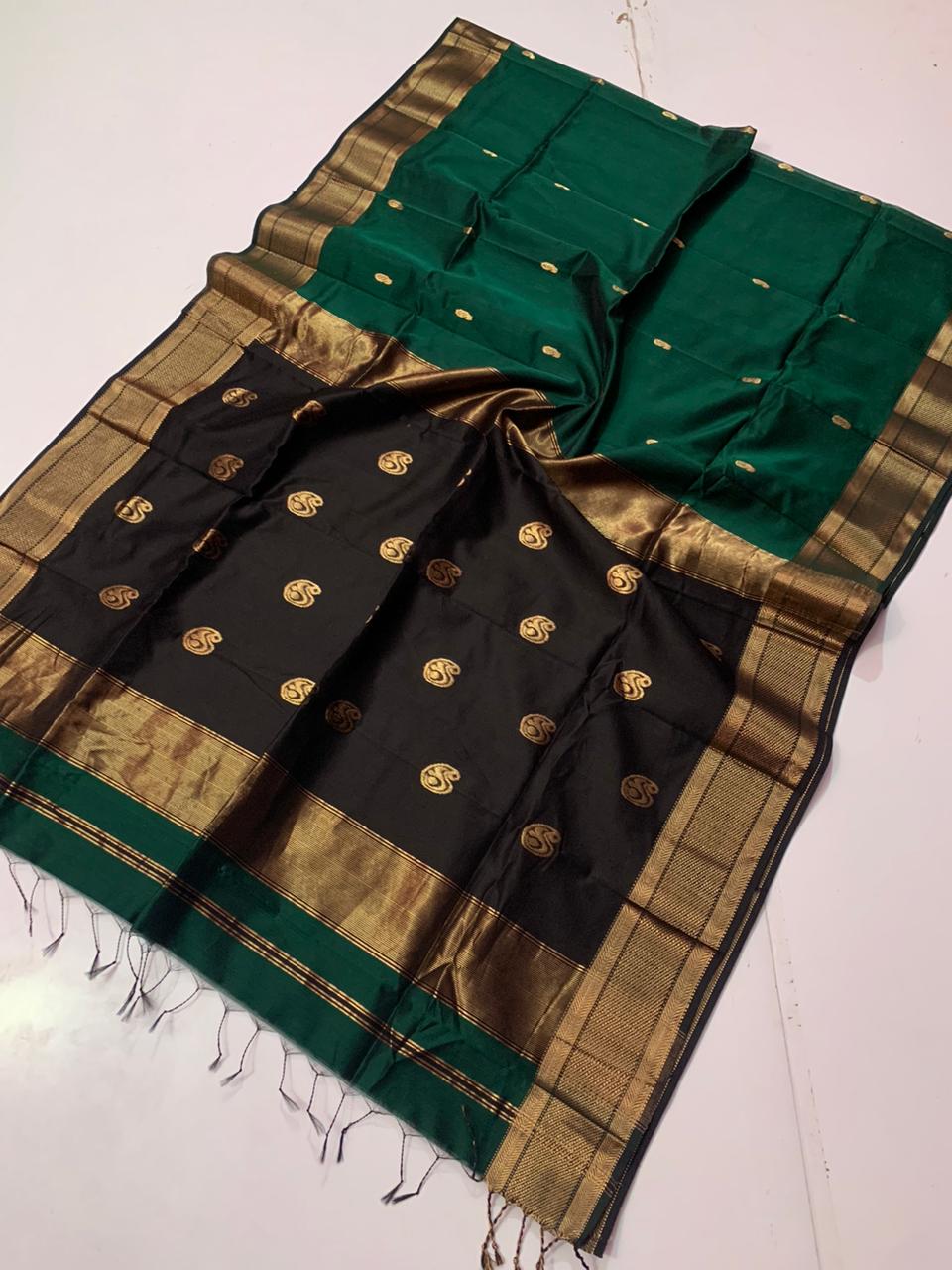 Handloom Maheshwari Mango Buta Saree
