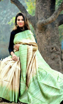 Tussar Ghicha Silk Saree
