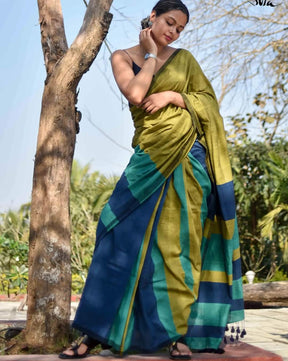 Elegant Sico Stripe Saree