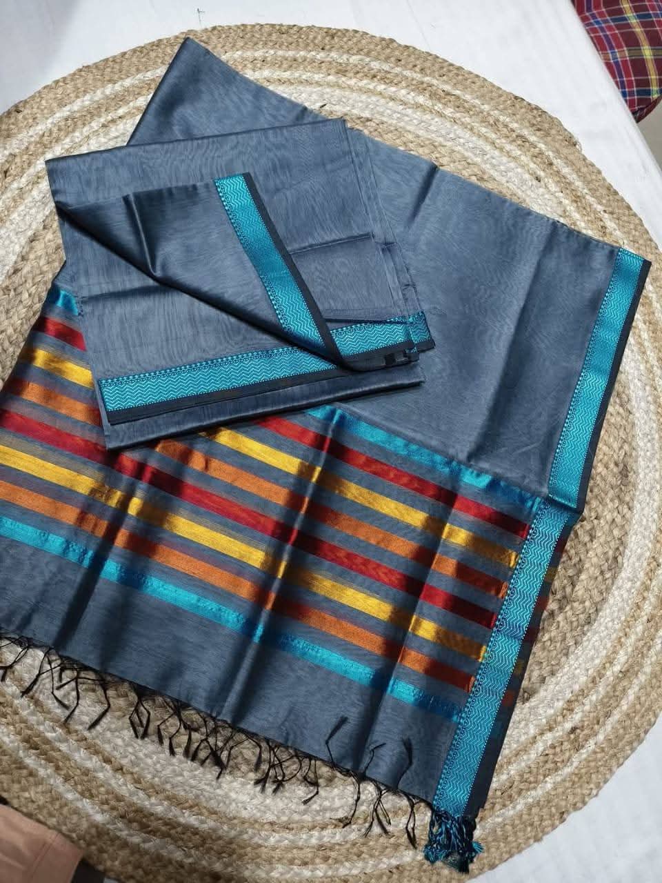 Maheshwari Design Cotton Silk Saree