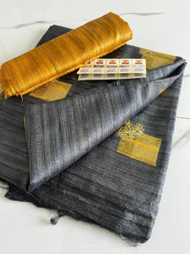 Tussar Ghicha Silk Saree
