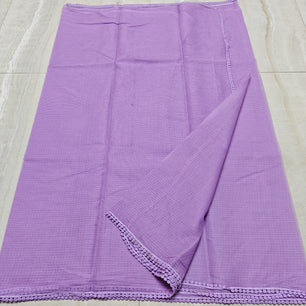 Kota Doria Saree with Crochet Lace
