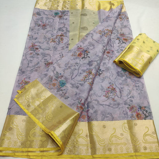Kota Doria Soft Silk Saree