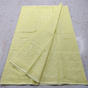 Kota Doria Pure Cotton Self Embroidery Saree