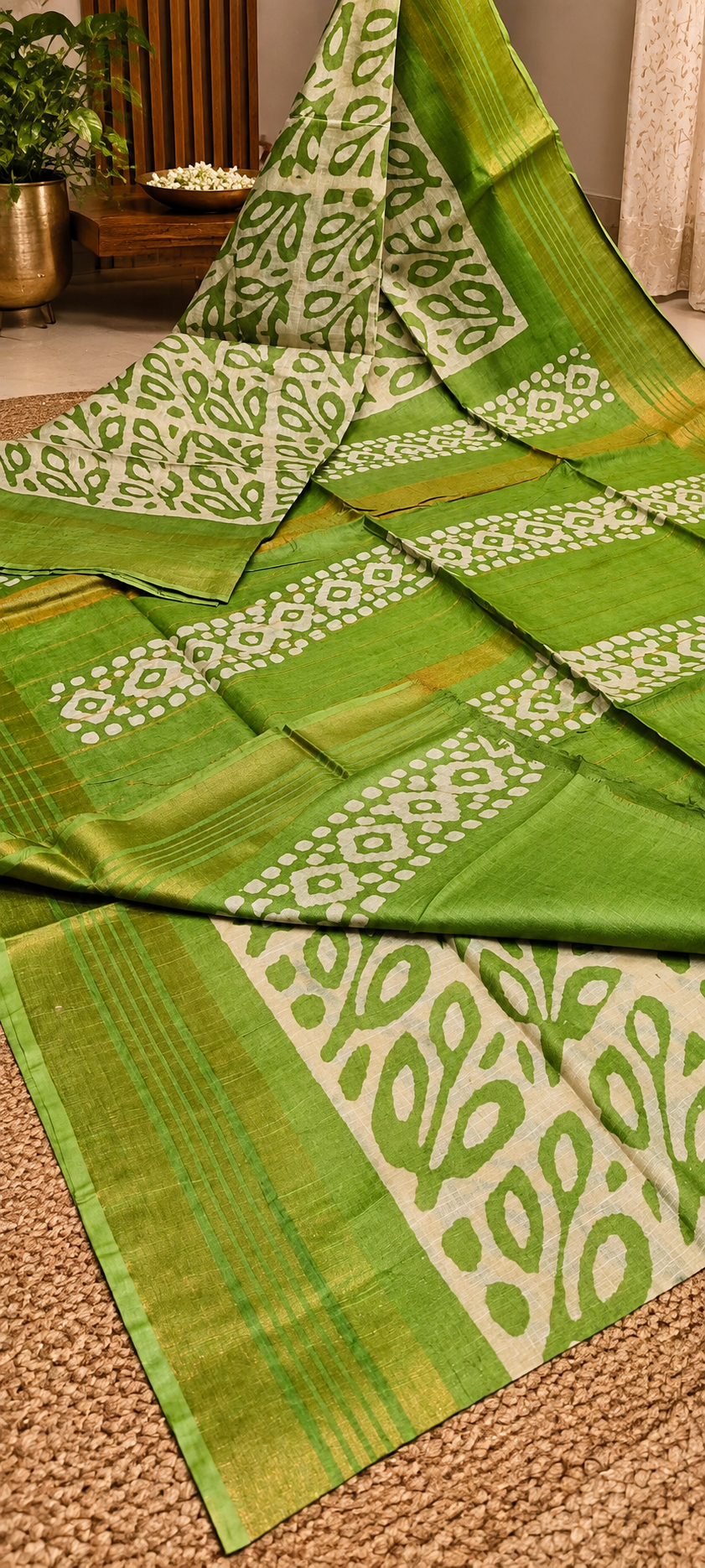 Exclusive Linen Maheshwari Saree