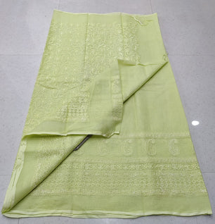 Kota Doria Pure Cotton Self Embroidery Saree