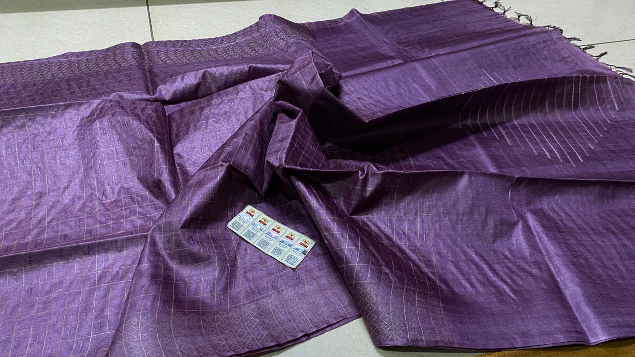 Pure Tussar Silk Saree