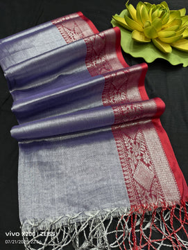 Traditional South Indian Border Tissue Cotton Saree