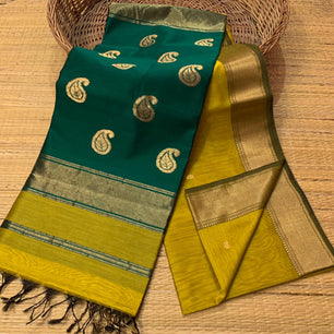 Handloom Maheshwari Mango Buta Saree