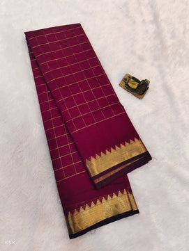 Mangalagiri Check Saree